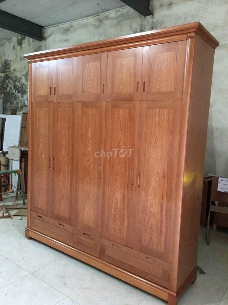 Tủ quần áo gỗ xoan đào hiện đại. Mua bán Tủ, kệ gia đình tại Quận Liên Chiểu Đà Nẵng được đăng bởi Salon gỗ Hoa Hùng hình 1