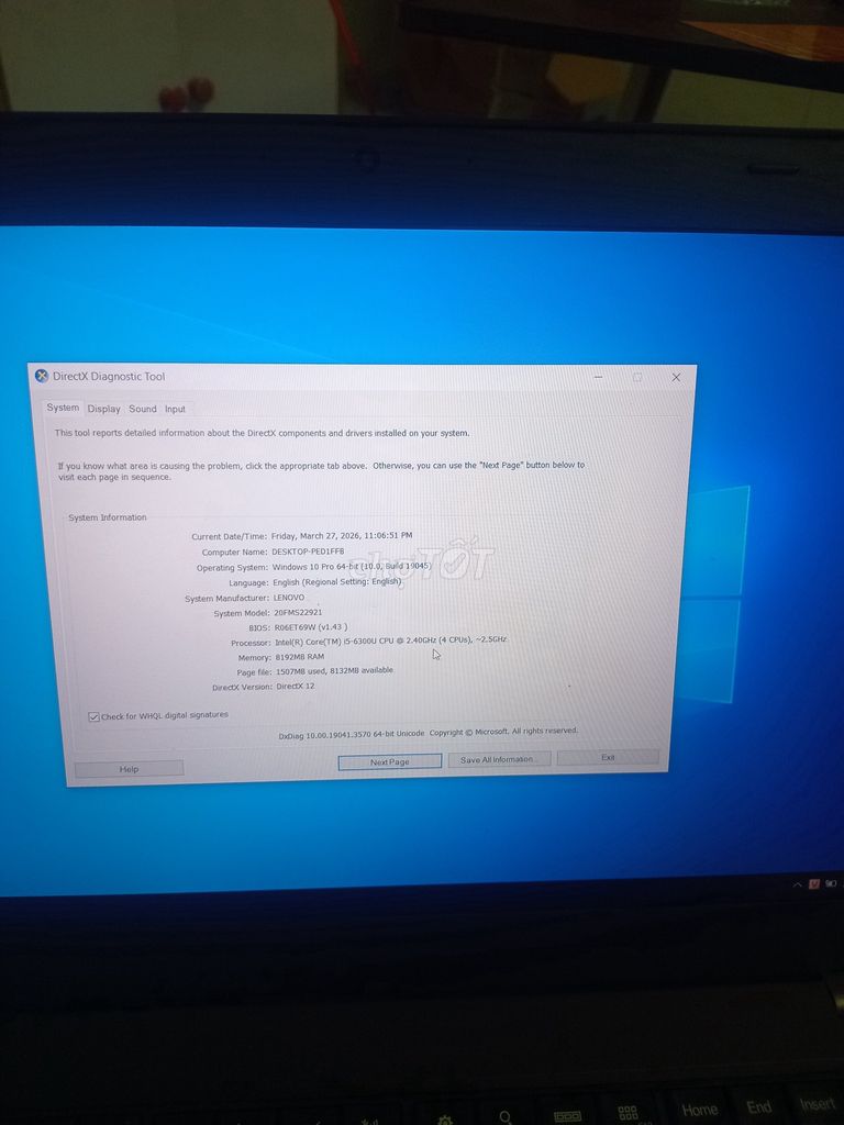 Lenovo Thinkpad T460 i5-6300U 14 inch 8GB/128GB. Mua bán Laptop tại Quận 12 Tp Hồ Chí Minh được đăng bởi Giang Đặng hình 1