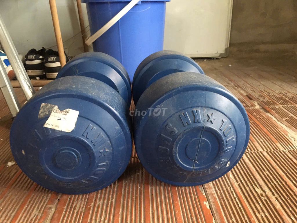 Tạ đơn 10kg Nhựa Xanh dương. Mua bán Đồ thể thao, Dã ngoại tại Quận Hà Đông Hà Nội được đăng bởi Quân hình 1