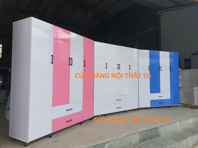 Tủ 4 cánh 1m8x1m6 đủ màu nhựa Đài Loan giá xưởng