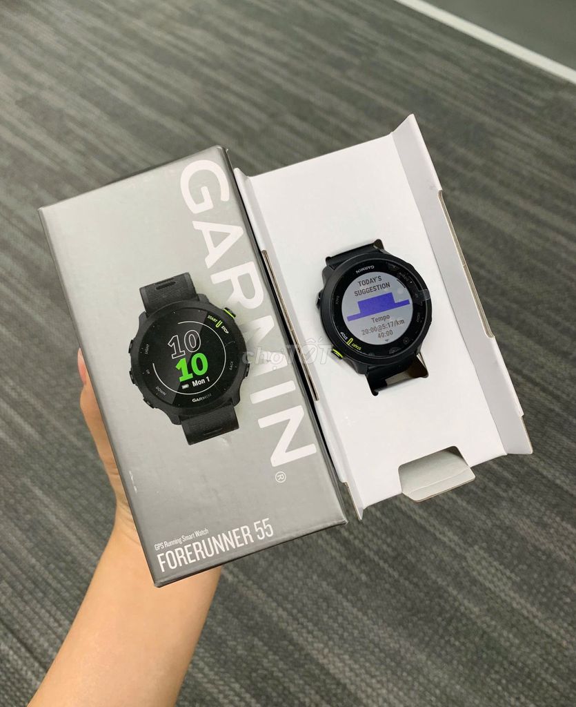 Garmin Forerunner 55 Đen - NEW 100%. BHH 02/2028. Mua bán Thiết bị đeo thông minh tại Quận 10 Tp Hồ Chí Minh được đăng bởi CỬA HÀNG FASTMOBILE CHUYÊN ĐỒNG HỒ GARMIN hình 1