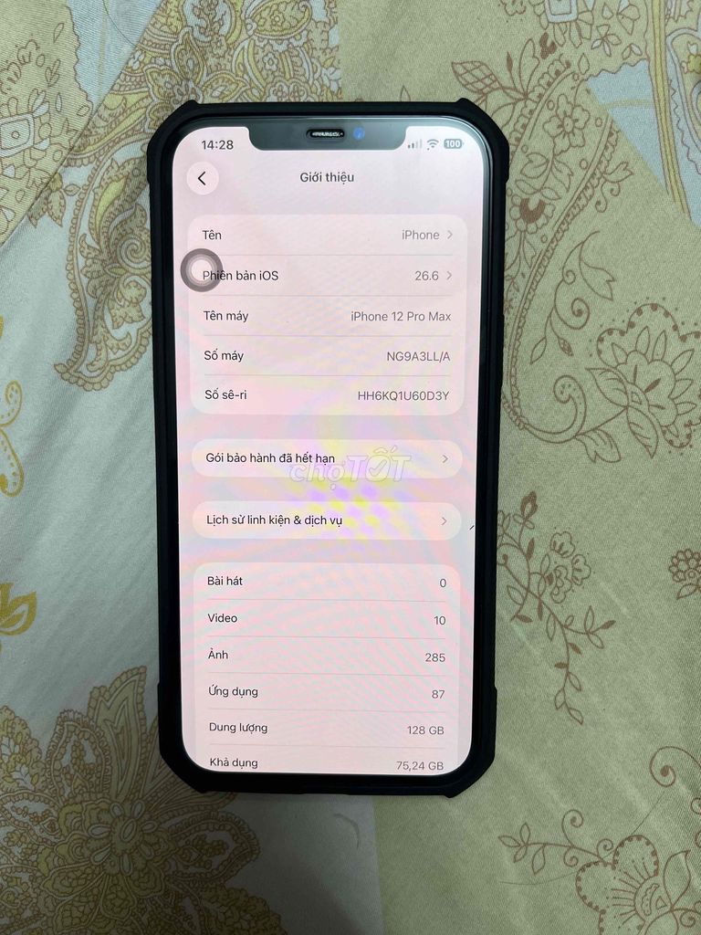 cần bán iphone 12Pm 128gb. Mua bán Điện thoại tại Quận Phú Nhuận Tp Hồ Chí Minh được đăng bởi Raphael Phúc hình 1