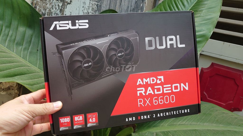 VGA Asus DUAL RX6600 V3 8Gb Fullbox BH hãng 9/2027