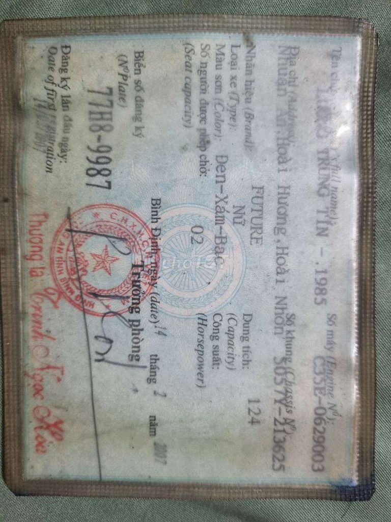 Bán future neo 2007, chính 1 đời chủ. Mua bán Xe máy tại Thành phố Qui Nhơn Bình Định được đăng bởi Tín Lương hình 9