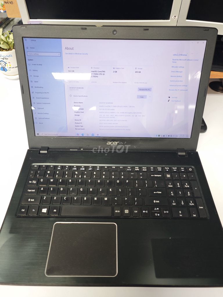 Acer E5 575G i7 7200U/8GB/SSD 128 + HDD 256/940MX. Mua bán Laptop tại Quận 10 Tp Hồ Chí Minh được đăng bởi Võ Đức Trọng Nghĩa hình 1