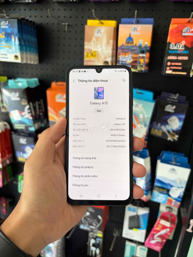 Samsung Galaxy A15 128GB. Mua bán Điện thoại tại Thành phố Châu Đốc An Giang được đăng bởi Hải Đăng hình 1