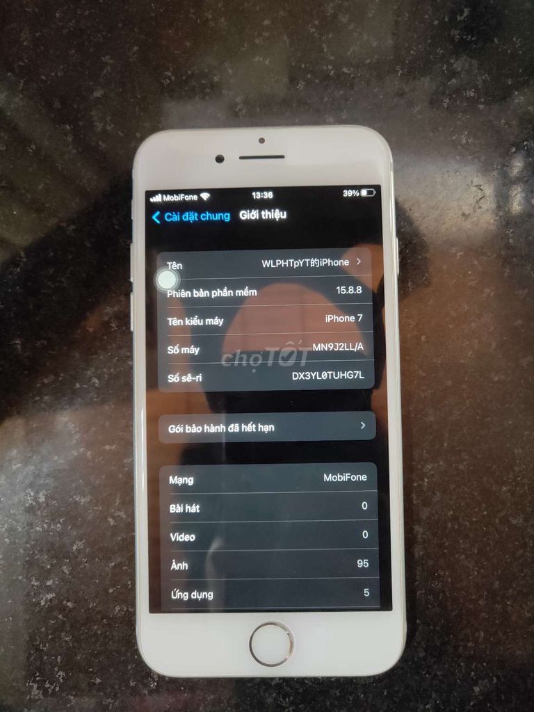 iPhone 7 128GB Đã qua sử dụng. Mua bán Điện thoại tại Thành phố Huế Thừa Thiên Huế được đăng bởi Rốt Nguyễn hình 1