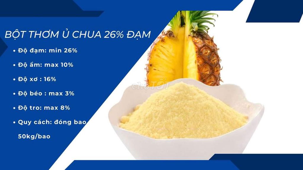 Bột Thơm Ủ Chua 26% Đạm shx