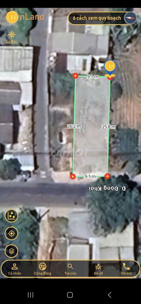 Đất mặt tiền đường Đồng Khởi