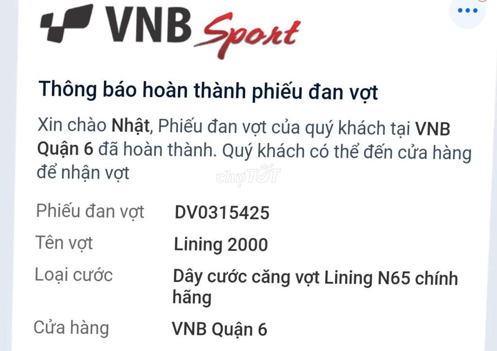 Vợt cầu lông Lining Lightning 2000