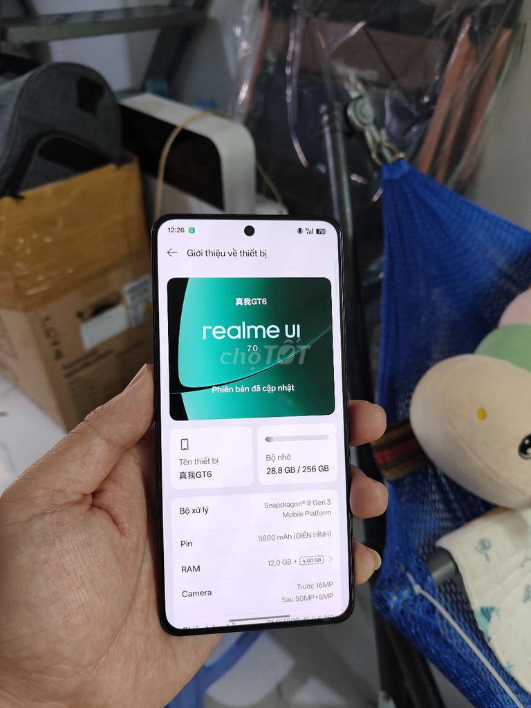 Realme GT6 12GB/256GB Đen. Mua bán Điện thoại tại Quận 5 Tp Hồ Chí Minh được đăng bởi ManhQuynh hình 1