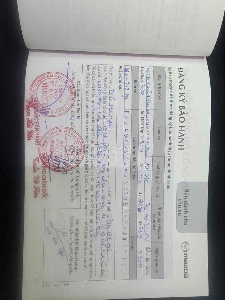 Mazda CX 5 2020 2.0L Premium - 90099 km. Mua bán Ô tô tại Quận Bình Thạnh Tp Hồ Chí Minh được đăng bởi Mai Uyên hình 8