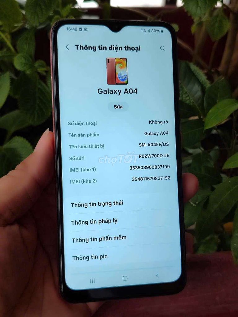 Samsung A04 Ram 4/64 máy zin nguyên cây đẹp 98%