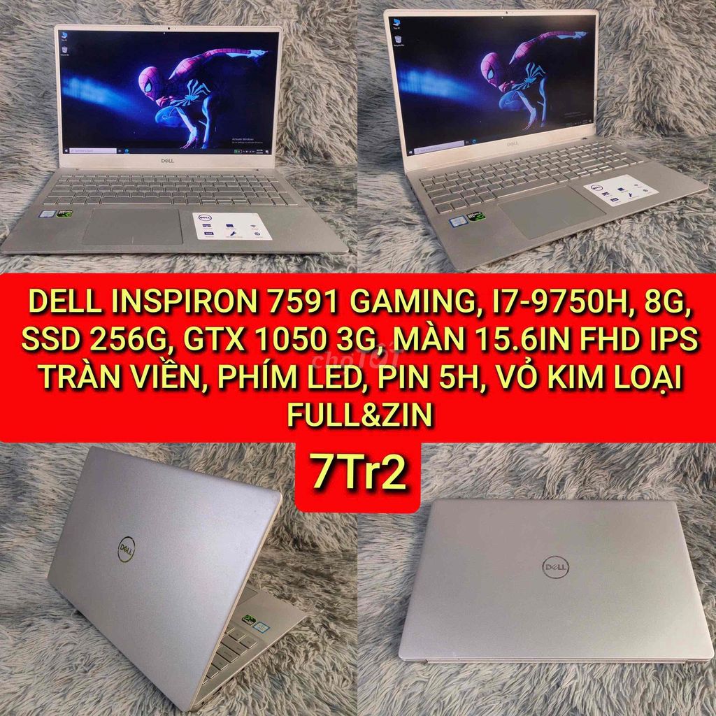 Dell Inspiron 7591 I7-9750H 15.6 inch 8GB/2. Mua bán Laptop tại Quận Gò Vấp Tp Hồ Chí Minh được đăng bởi Dương Dương hình 1
