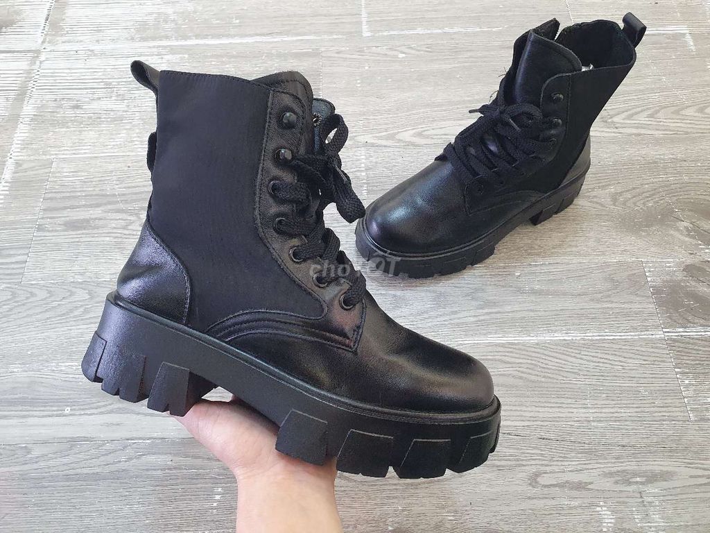 Boot cao cổ Nữ Da mềm mại Đen size 35. Mua bán Giày dép tại Quận Bình Tân Tp Hồ Chí Minh được đăng bởi Tiên hình 1
