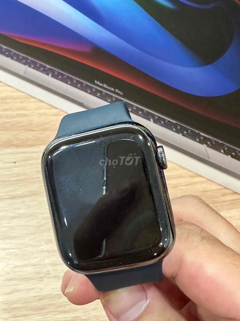 Apple watch thép s7/45mm đen