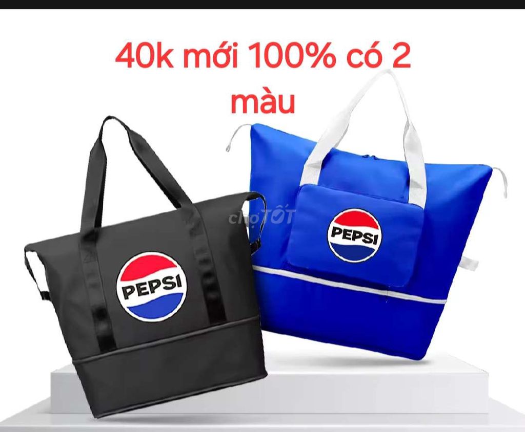 Túi du lịch size to 2 tầng pepsi