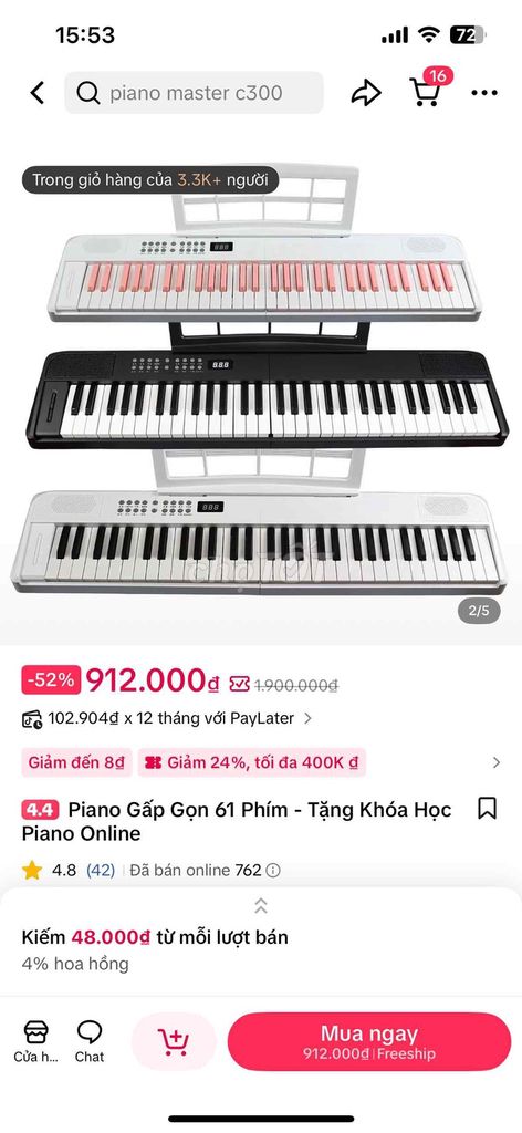 Đàn Piano điện BETSY B151 Đen. Mua bán Nhạc cụ tại Huyện Ninh Sơn Ninh Thuận được đăng bởi Trâm hình 1