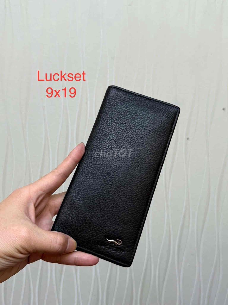 ví cầm tay da chất hiệu LUCKSET