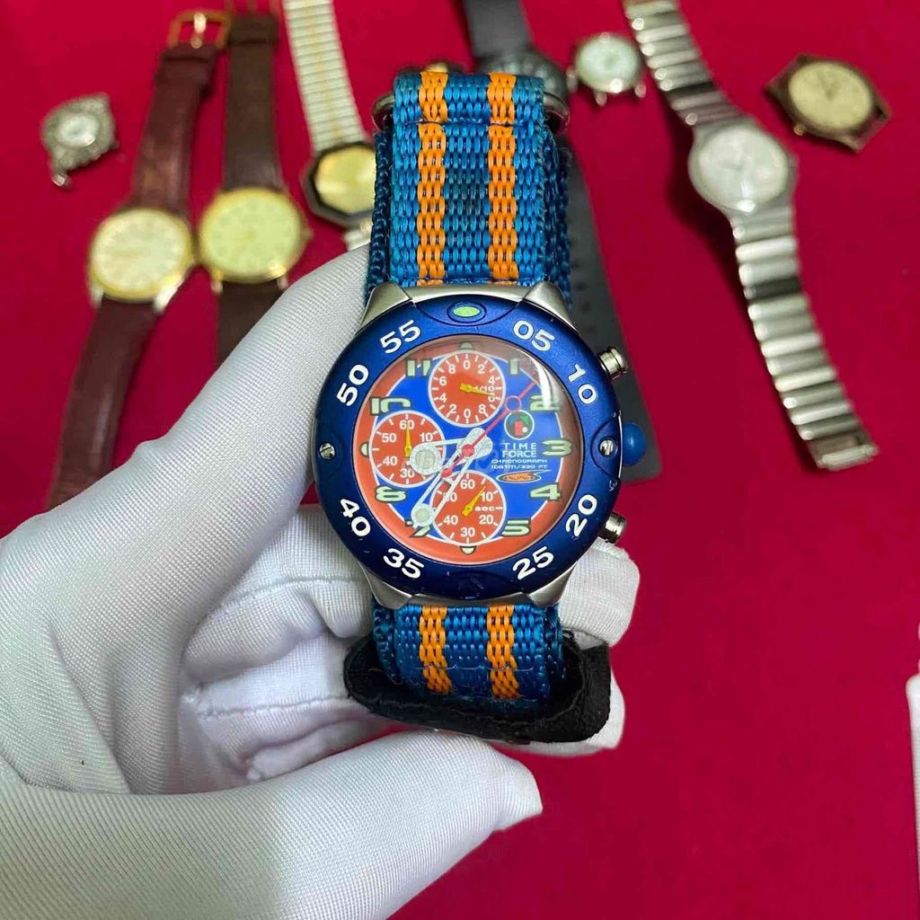 TIME FORCE Nam 40-43mm Xanh Cam. Mua bán Đồng hồ tại Huyện Thủ Thừa Long An được đăng bởi MINH PHAT hình 1