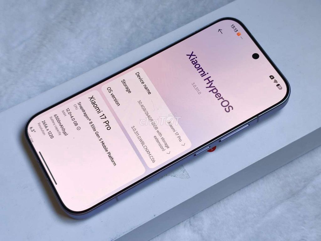Xiaomi 17 Pro 12GB/256GB fullbox giá tốt. Mua bán Điện thoại tại Quận Bình Tân Tp Hồ Chí Minh được đăng bởi Hiếu hình 1