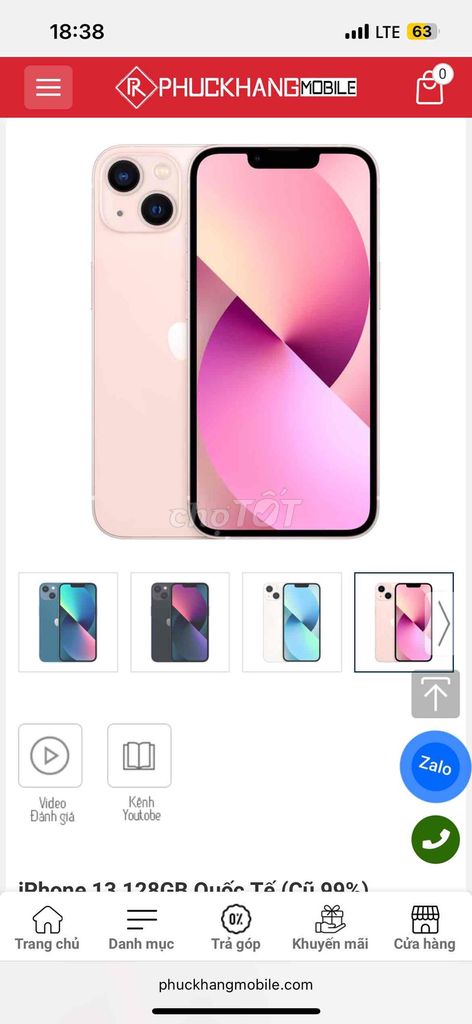 Apple iPhone 13 128GB Hồng. Mua bán Điện thoại tại Quận Tân Phú Tp Hồ Chí Minh được đăng bởi Nhi Bui hình 1