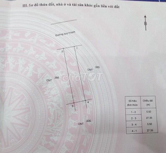 Bán đất thổ cư công viên thắng kiên