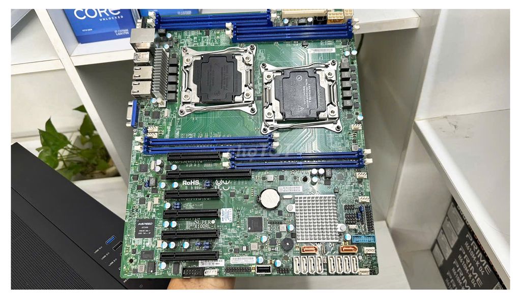 Main xịn like new Super micro chạy xeon V3 V4 dual