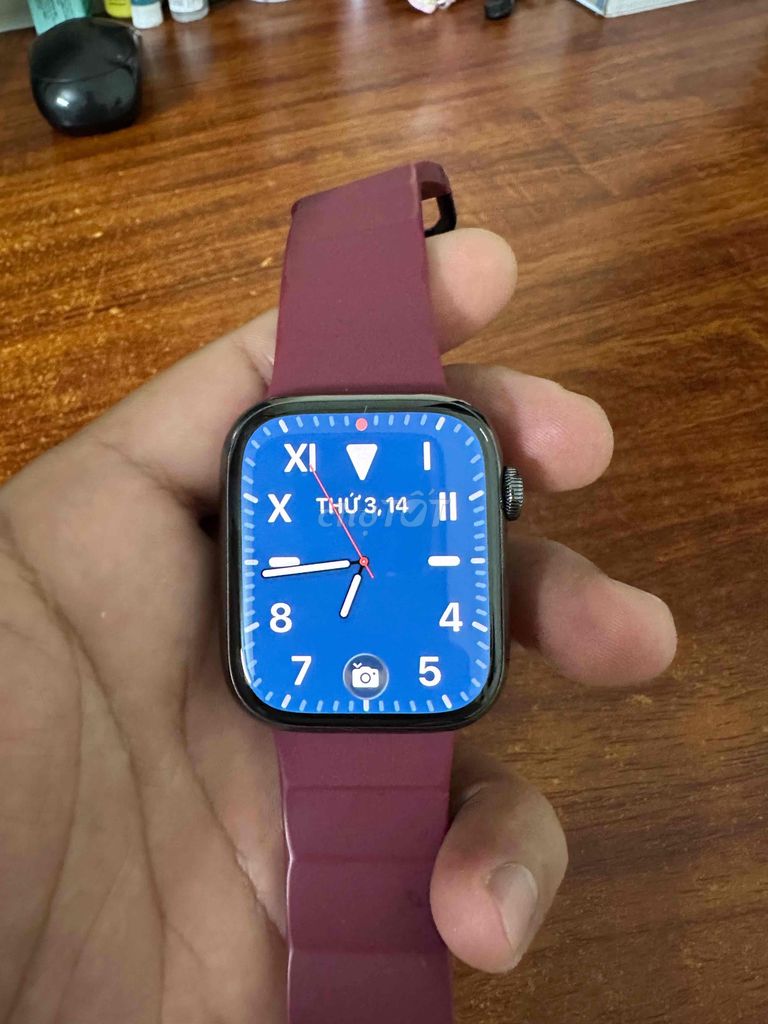 Apple Watch Series 7 Thép Đen 45mm giá rẻ. Mua bán Thiết bị đeo thông minh tại Huyện Thanh Trì Hà Nội được đăng bởi Trần Văn Mừng hình 1