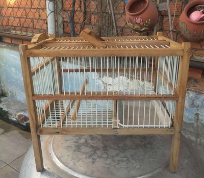 Lồng chim gỗ màu Nâu Mới
