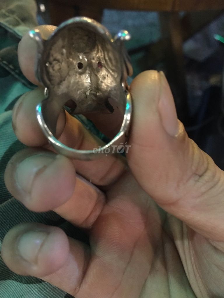 0935553504 - Nhẫn bạc ngoại 925 skull cướp biển sưu tầm độc
