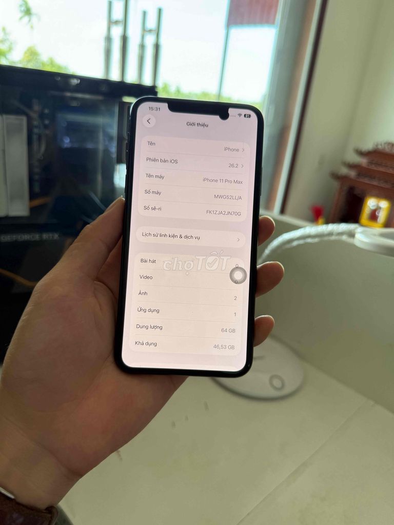 Apple iPhone 11 Pro Max 64GB Xám. Mua bán Điện thoại tại Huyện Thuỷ Nguyên Hải Phòng được đăng bởi Hùng Nguyễn THP store hình 1