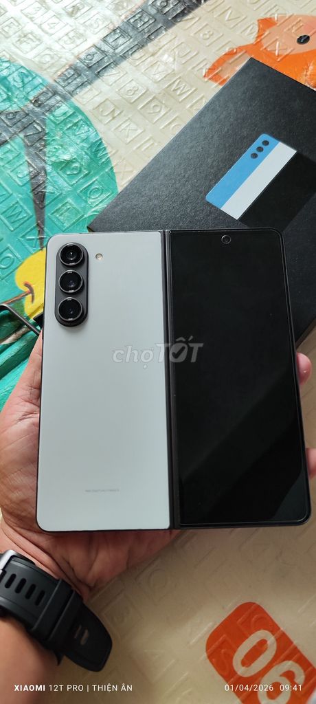 Samsung Z Fold5 12GB/512GB Gray + lưng trắng tím. Mua bán Điện thoại tại Quận Tây Hồ Hà Nội được đăng bởi vu an quy hình 1