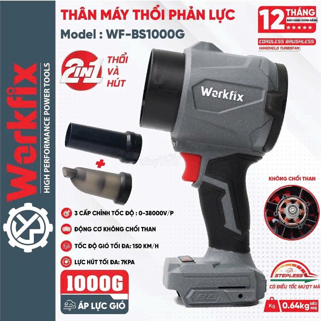 Máy thổi phản lực Workfix WF-BS1000G. Mua bán Đồ chuyên dụng, Giống nuôi trồng tại Quận Bình Thạnh Tp Hồ Chí Minh được đăng bởi Máy xây dựng giá rẻ  hình 1