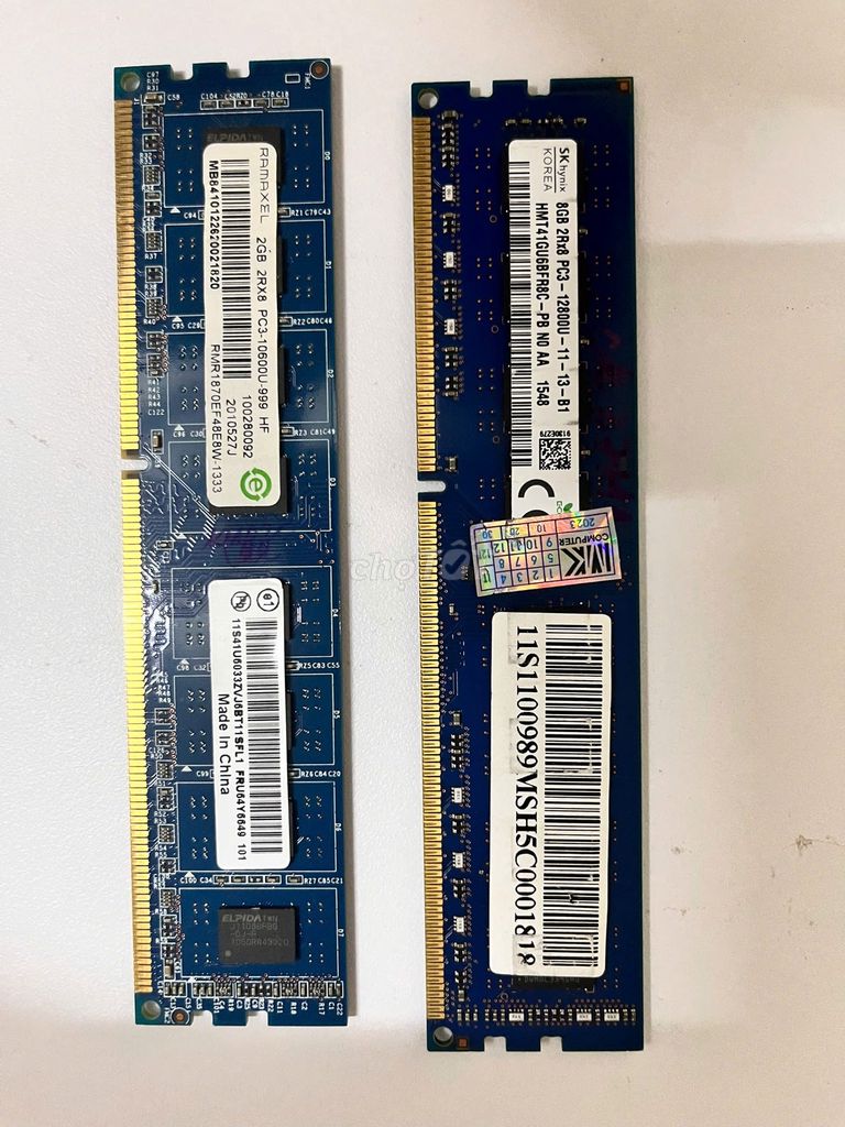 RAM-DDR3 8GB bus 1600 - Tặng Ram 2GB-bus 1333. Mua bán Linh kiện (RAM, Card...) tại Quận 8 Tp Hồ Chí Minh được đăng bởi Nguyễn Đình Duy hình 1