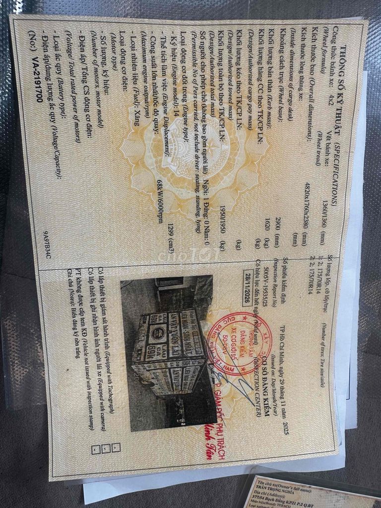 tera 100 đk bán hàng. Mua bán Phương tiện khác tại Quận 12 Tp Hồ Chí Minh được đăng bởi ĂN VẶT VƯỜN LÀI hình 4