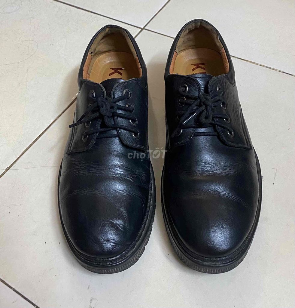 Giày da nam KRICK đen size 40. Mua bán Giày dép tại Quận Thanh Xuân Hà Nội được đăng bởi Chú Phúc hình 1