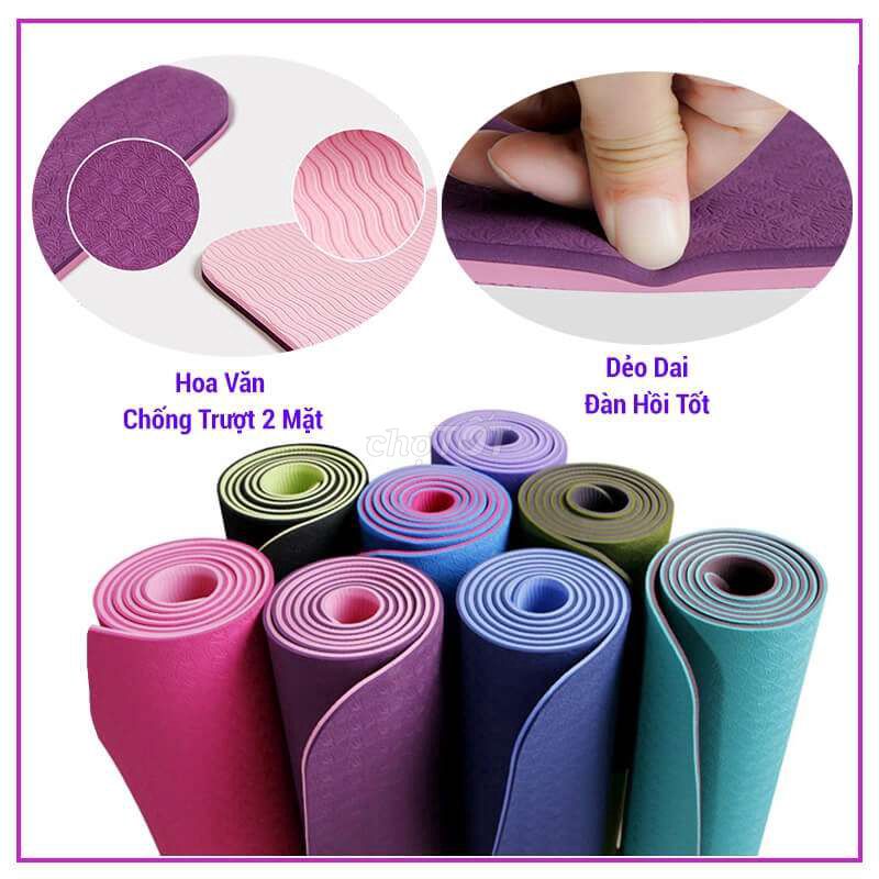 Thảm tập yoga TPE 0.6cm chống trượt. Mua bán Đồ thể thao, Dã ngoại tại Quận Gò Vấp Tp Hồ Chí Minh được đăng bởi Gia Dụng Blue Home Tân Bình hình 1
