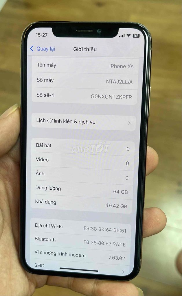 Apple iPhone Xs 64GB Vàng Đã sử dụng. Mua bán Điện thoại tại Thành phố Long Khánh Đồng Nai được đăng bởi Dũng hình 1