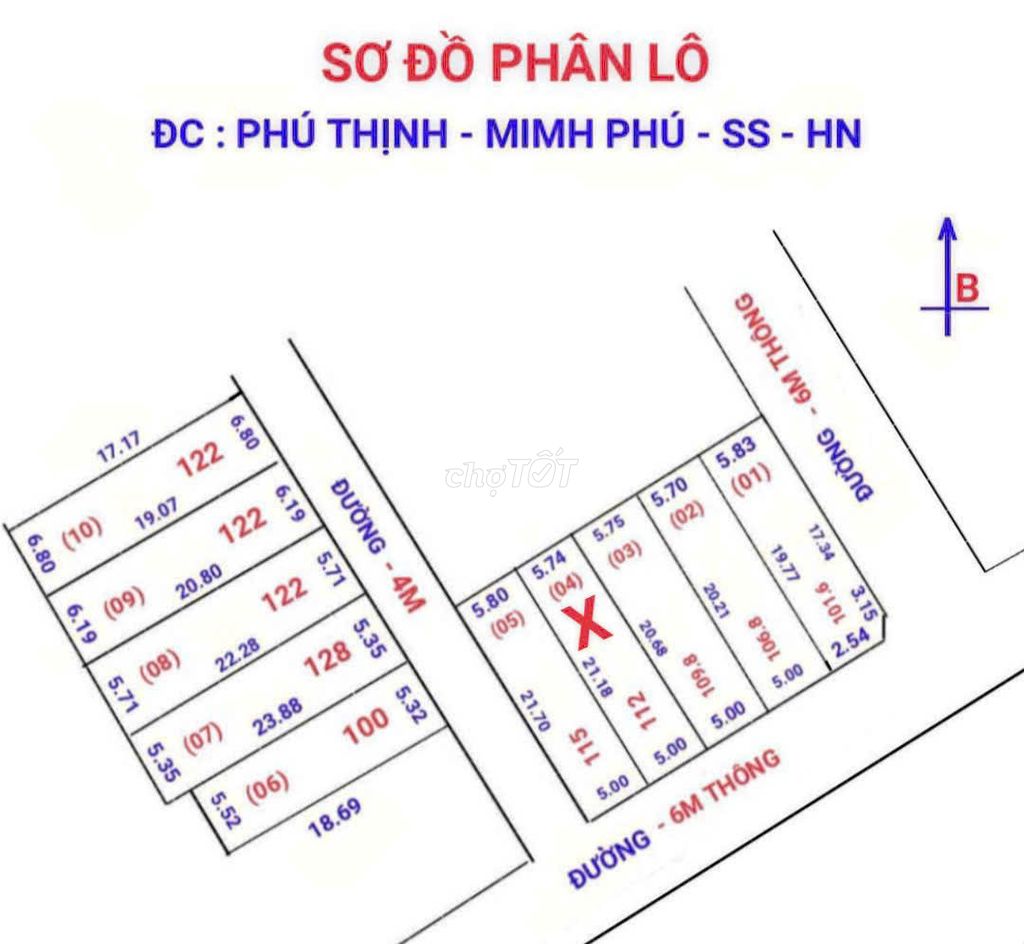 KHÔNG ĐÂU RẺ HƠN 120m2 ĐẤT MINH PHÚ SÓC SƠN