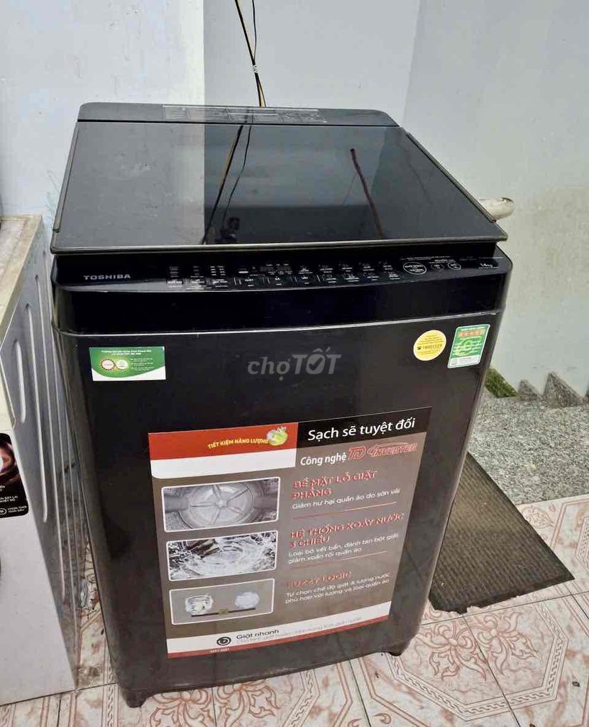 Máy giặt Toshiba 14kg inverter chạy tốt có ship. Mua bán Máy giặt tại Quận 7 Tp Hồ Chí Minh được đăng bởi Quí Vũ Official hình 1