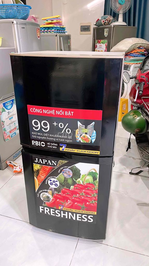 Tủ lạnh Panasonic 135L Đen. Mua bán Tủ lạnh tại Quận Cẩm Lệ Đà Nẵng được đăng bởi cường ng hình 1