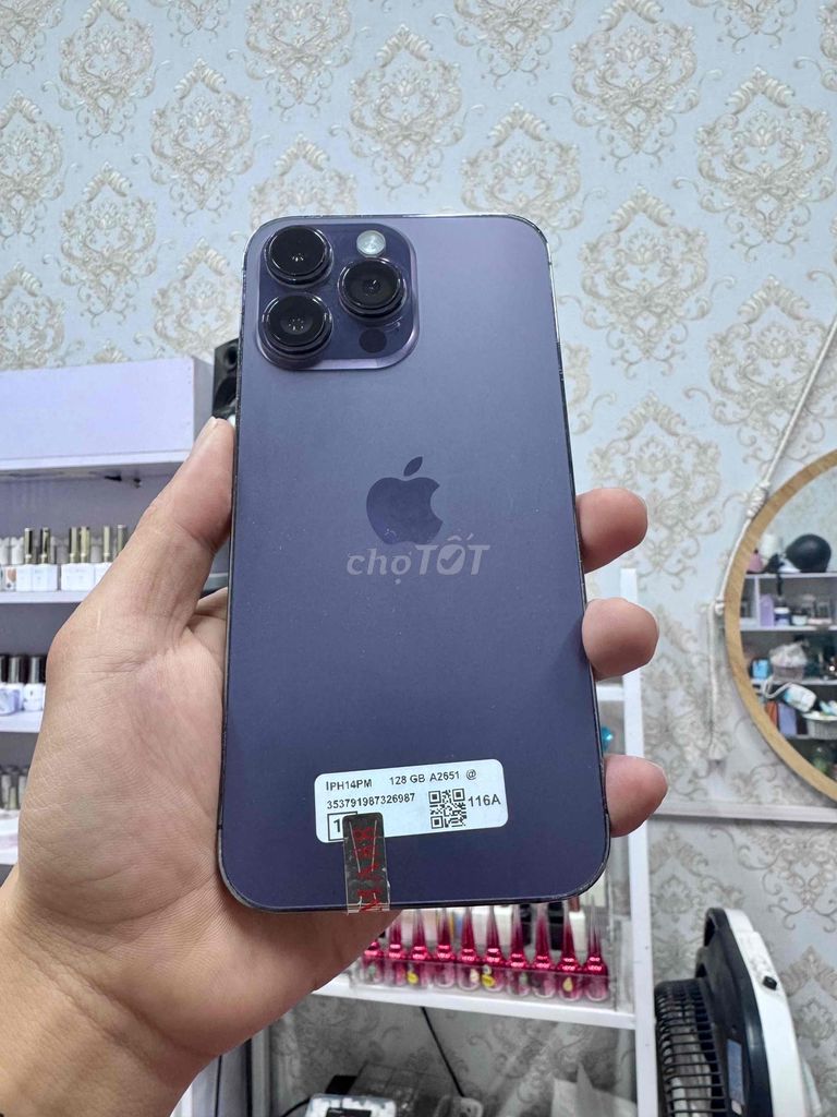 iphone 14 pro max 128gb tím quốc tế