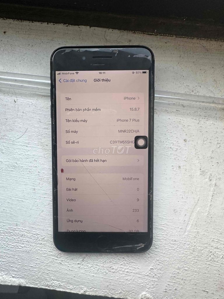 Apple iPhone 7 Plus 32GB Đen. Mua bán Điện thoại tại Quận Nam Từ Liêm Hà Nội được đăng bởi Ong Lu hình 1