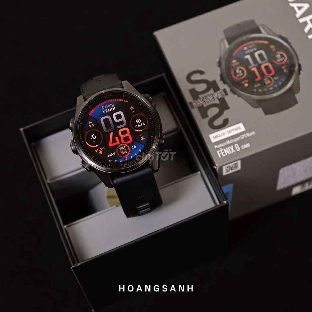 Garmin Fenix 8 Đen 43mm Amoled Sapphire Titan FPT. Mua bán Thiết bị đeo thông minh tại Quận 11 Tp Hồ Chí Minh được đăng bởi HOÀNG SANH hình 1