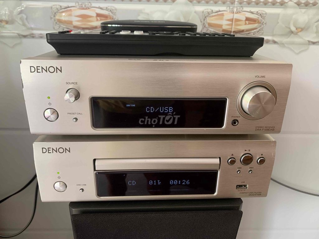 Denon F109 amply 220v, optical, coaxia, aux