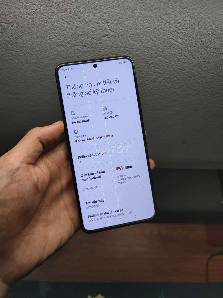 Xiaomi Redmi K60E 128GB Đen Đã sử dụng. Mua bán Điện thoại tại Quận Đống Đa Hà Nội được đăng bởi Viet Thanh hình 1