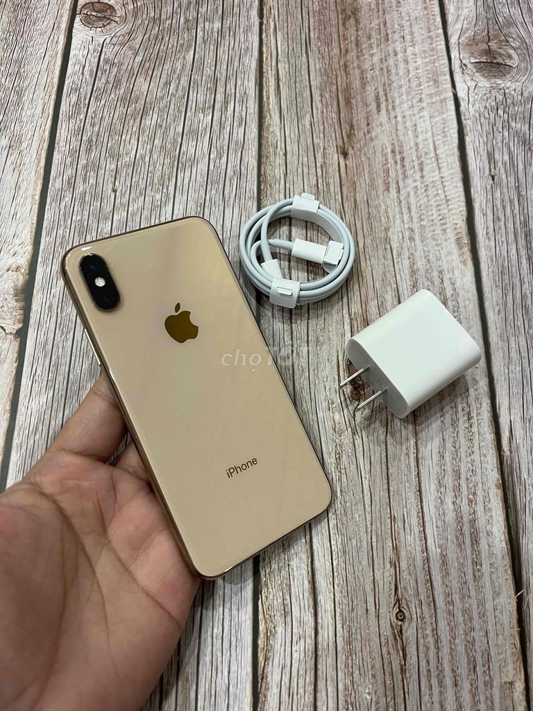 iPhone XS 64G Gold QTế Zin Áp Full Đẹp Pin Zin 92%