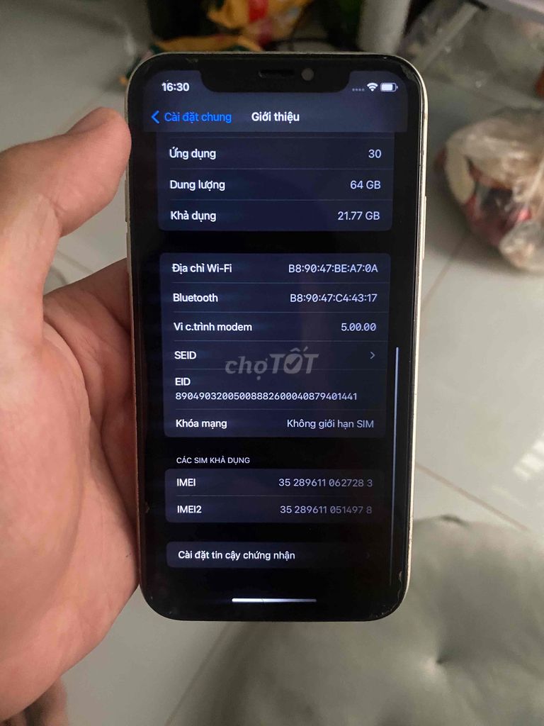 Apple iPhone 11 64GB  Đã sử dụng. Mua bán Điện thoại tại Quận Hà Đông Hà Nội được đăng bởi đặng công hình 1