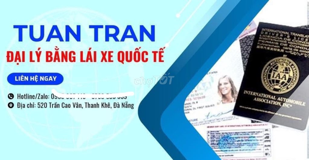 Đại lý Tuan Tran - Cấp bằng lái xe quốc tế